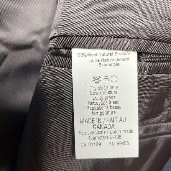 MICHAEL KORS Mens Classic-Fit Wool-Blend Stretch Suit Separate Jacket Size 38R - Picture 11 of 11